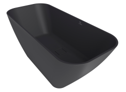 Fjordd wanna wolnostojąca Sidu vanad 160x64 czarna mat