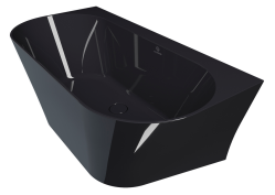 Fjordd wanna wolnostojąca Ramsa vanad 160x80 czarny połysk