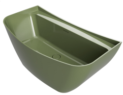 Fjordd wanna wolnostojąca HARDA olivin 165X68 zielony połysk