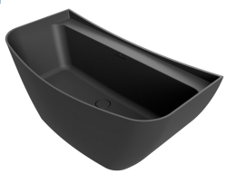 Fjordd wanna wolnostojąca HARDA vanad165X68 czarny mat