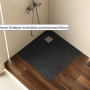 Roca Terran brodzik kompozytowy STONEX 80X80 cm beż