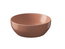 Meissen Keramik umywalka nablatowa FARVA 40x40 cm okrągła ceglasty matowy