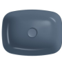 Meissen Keramik umywalka nablatowa FARVA 50x38 cm prostokątna niebieski matowy