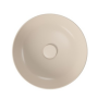 Meissen Keramik umywalka nablatowa FARVA 40x40 cm okrągła beżowy matowy