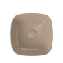Meissen Keramik umywalka nablatowa FARVA 40x40 cm kwadratowa cappuccino matowy