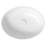 Meissen Keramik umywalka nablatowa FARVA 50x38 cm elipsa biały połysk