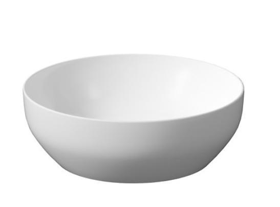 Meissen Keramika umywalka nablatowa FARVA 40x40 cm okrągła biały mat