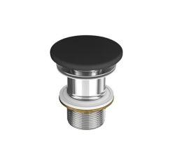 Meissen Keramik ceramiczny korek do umywalek bez przelewu czarny matowy