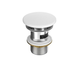 Meissen Keramik ceramiczny korek do umywalek bez przelewu biały 