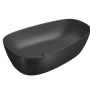 Meisen Keramik umywalka nablatowa KONTRA 60 cm czarny mat