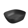 Meisen Keramik umywalka nablatowa KONTRA 48 cm czarny mat