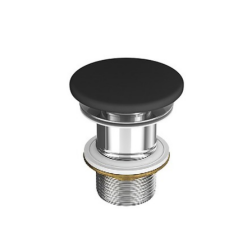 Meisen Keramik korek ceramiczny do umywalek bez przelewu czarny mat