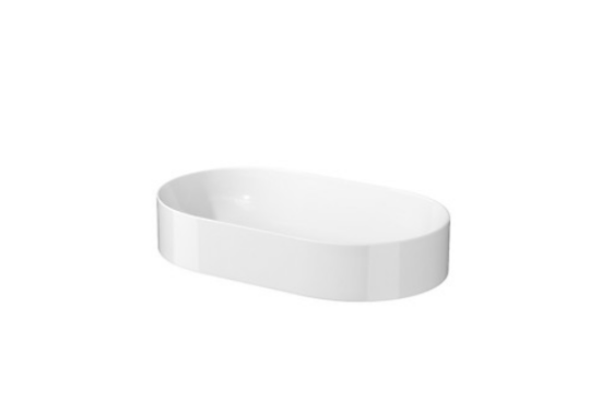 Meissen Keramik WERTA 60 cm umywalka nablatowa owalna biała