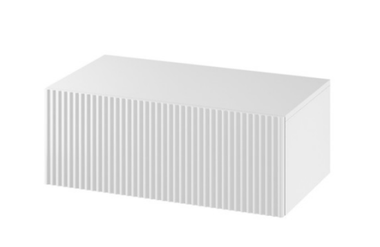 Meissen Keramik szafka łazienkowa podblatowa 80 cm ryflowana biały mat