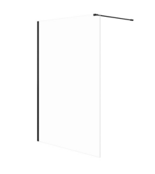 Meissen Keramik kabina prysznicowa Walk-In KONTRA 140x200 czarna