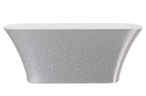 Besco wanna wolnostojąca Assos Glam Srebrna 160x70 
